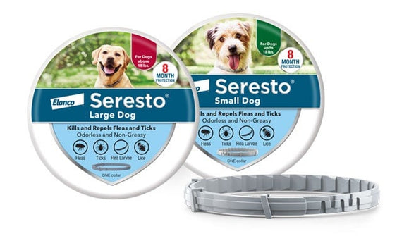 Seresto Flea and Tick Collar for Dogs (Large Dogs - Above 18 lbs)