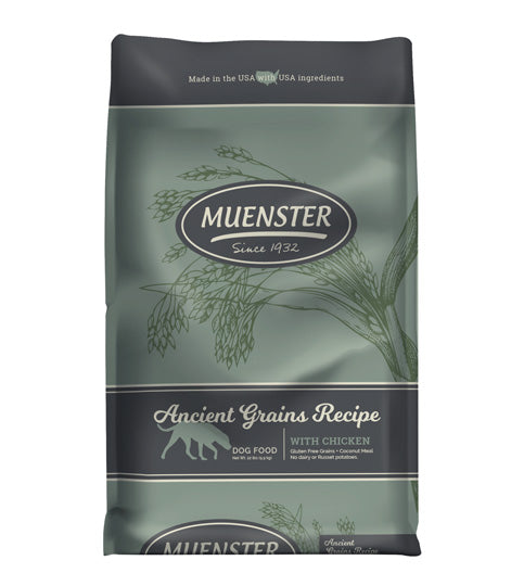 Muenster Ancient Grains Recipe with Chicken Dog Food