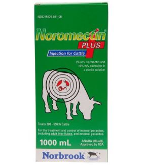 Noromectin® Plus (ivermectin and clorsulon) Injection for Cattle (250 ML)