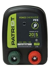 Patriot PE 5 110v Ac Powered Fence Charger, 5 Mile / 20 Acre