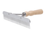 Weaver Blunt Tooth Fluffer Comb with Wood Handle and Stainless Steel Replaceable Blade