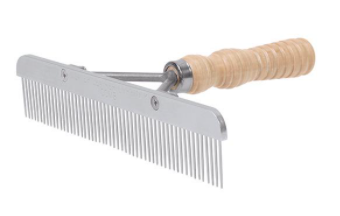 Weaver Show Comb with Wood Handle and Stainless Steel Replaceable Blade