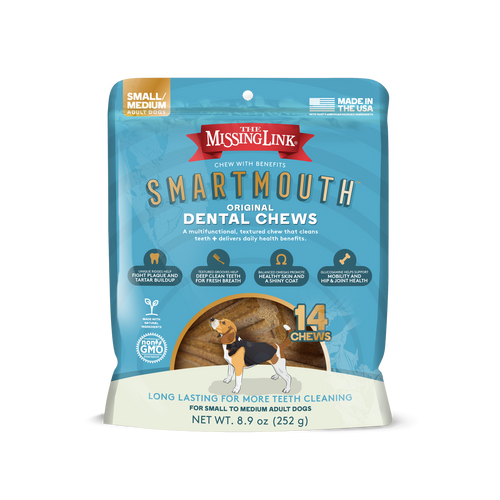 The Missing Link® Smartmouth™ Dental Chews for Small/Medium Dogs, 14 Count
